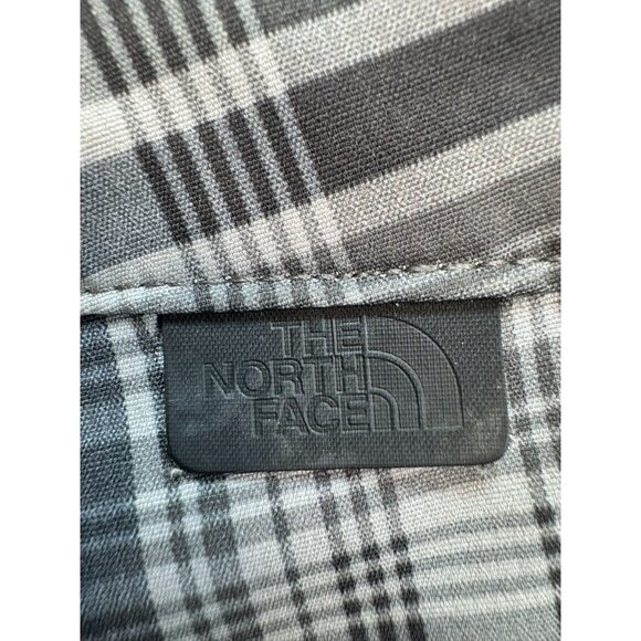 The North Face Mens Plaid Casual Shorts Size 38 Gray/Black Pockets Drawstring - Picture 10 of 12
